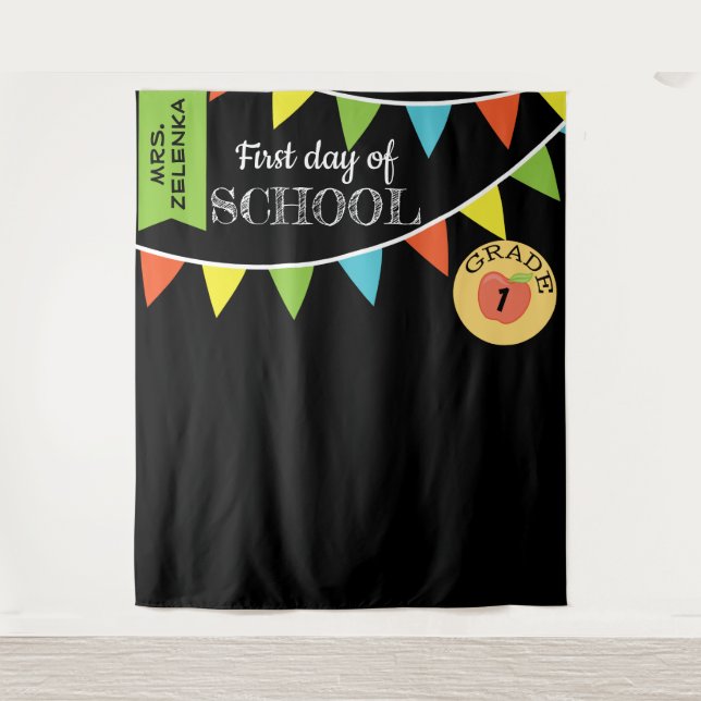First day of school photobooth backdrop (Front)