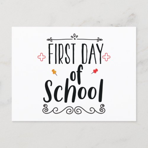 First Day of School Postcard