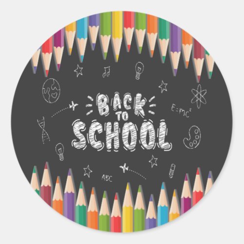  First Day Of School Shirt Welcome Back To School Classic Round Sticker