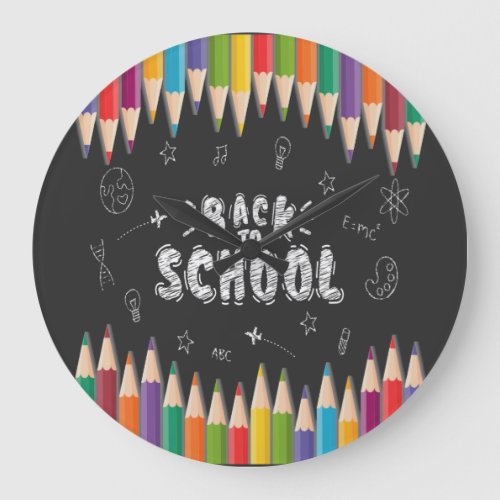  First Day Of School Shirt Welcome Back To School Large Clock