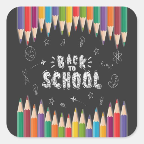  First Day Of School Shirt Welcome Back To School Square Sticker