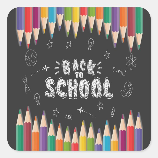  First Day Of School Shirt, Welcome Back To School Square Sticker (Front)