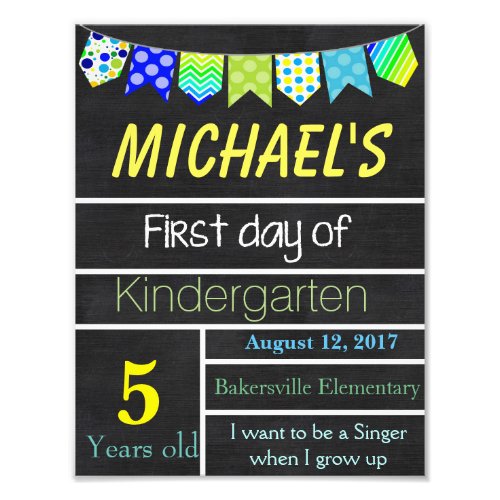 First Day of School Sign Chalkboard Sign Signs