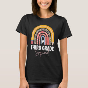 First Day Of School Third Grade Squad Team Teacher T-Shirt