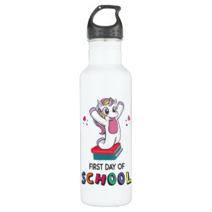 First day of school Unicorn Stainless Steel Water Bottle