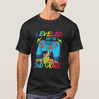 First Day Of School Video Game 2Nd Grade Level Unl T-Shirt