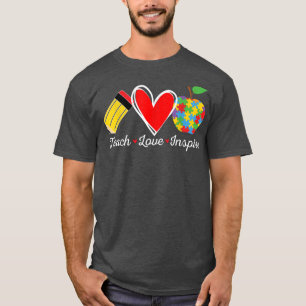 First Day of School Women Teach Super Hero Autism T-Shirt