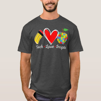First Day of School Women Teach Super Hero Autism T-Shirt