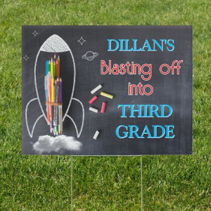 First day of School yard sign