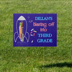 First day of School yard sign