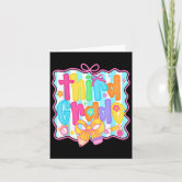 Third Grade Team Colorful Back To School Teacher 3 Card | Zazzle