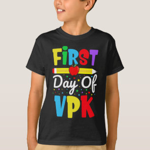 First Day of VPK Rainbow Preschool Kids T-Shirt