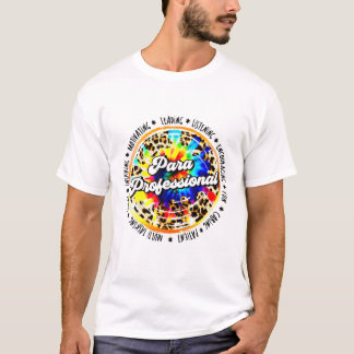 First Day School Kid Book Retro Leopard Para Profe T-Shirt