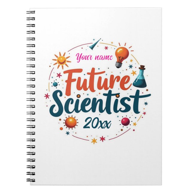 first day sign, editable grade school, chalkboard  notebook (Front)
