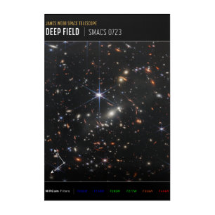 First Deep Field of Universe from James webb Acrylic Print