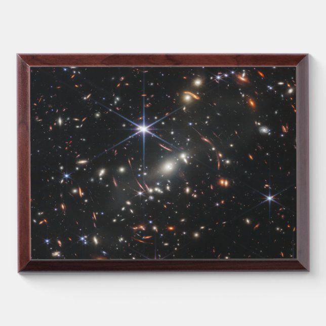 First Deep Field of Universe from James webb Award Plaque (Horizontal)