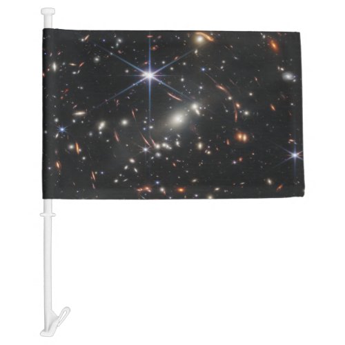 First Deep Field of Universe from James webb Car Flag
