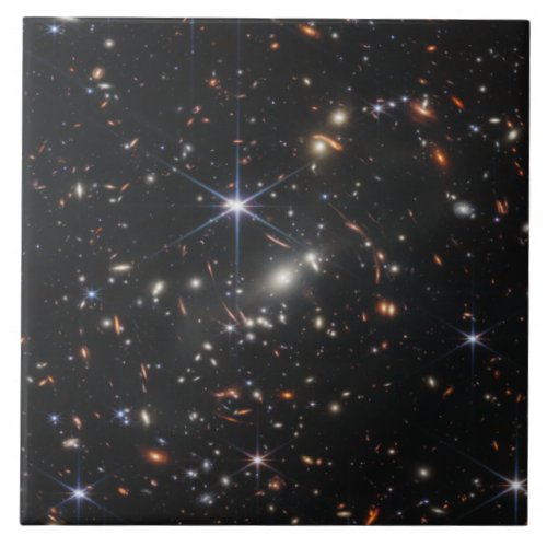 First Deep Field of Universe from James webb Ceramic Tile