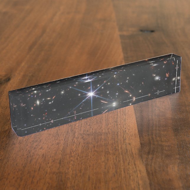 First Deep Field of Universe from James webb Desk Name Plate (Side)