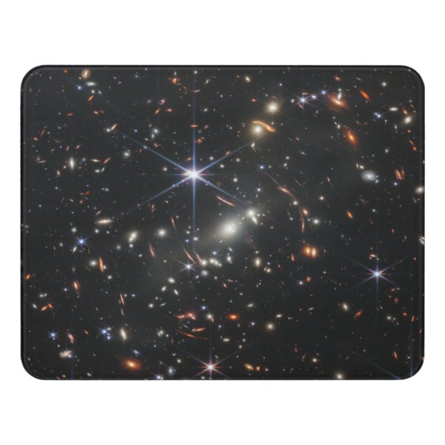 First Deep Field of Universe from James webb Door Sign (Contemporary Front)