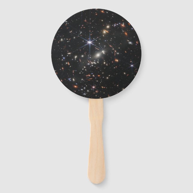 First Deep Field of Universe from James webb Hand Fan (Front)