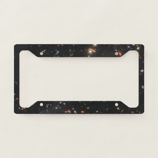 First Deep Field of Universe from James webb License Plate Frame (Front)
