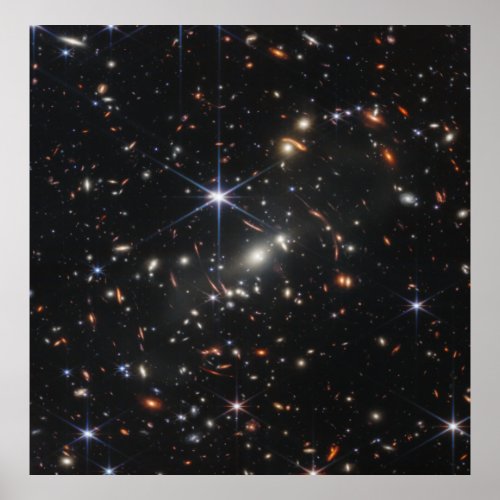 First Deep Field of Universe from James webb Poster