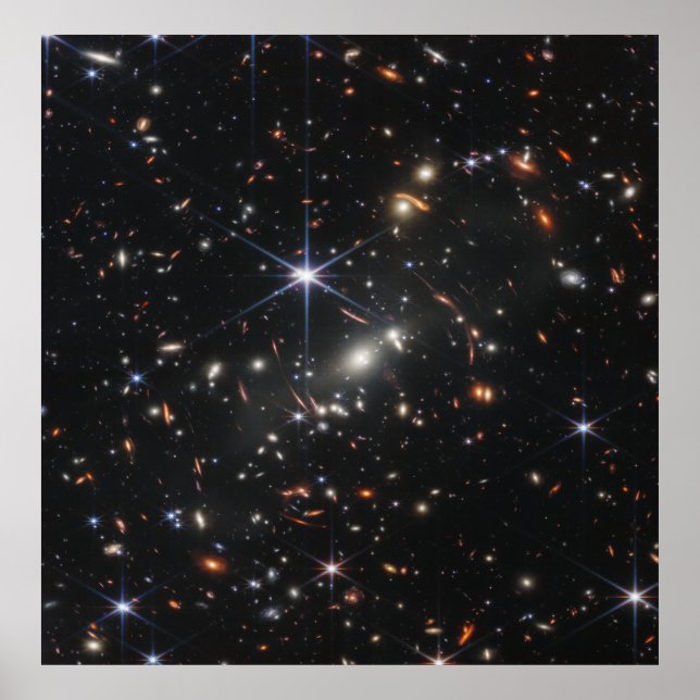 First Deep Field of Universe from James webb Poster (Front)