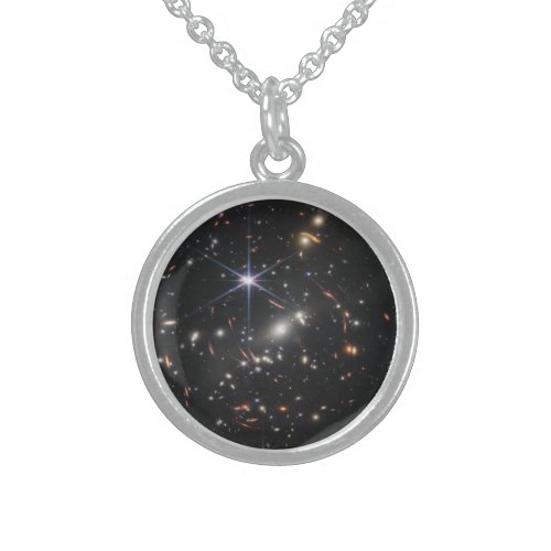 First Deep Field of Universe from James webb Sterling Silver Necklace