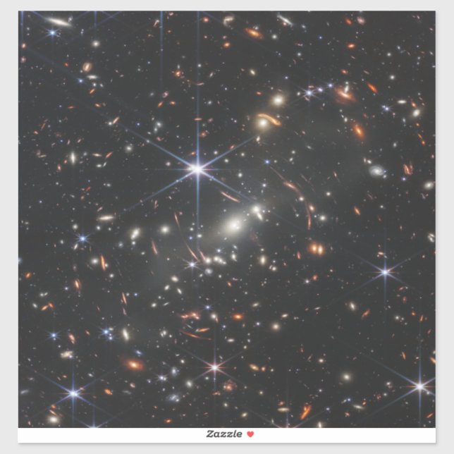 First Deep Field of Universe from James webb Sticker (Sheet)