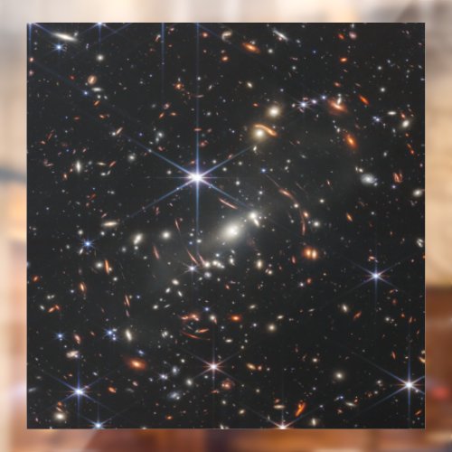 First Deep Field of Universe from James webb Window Cling