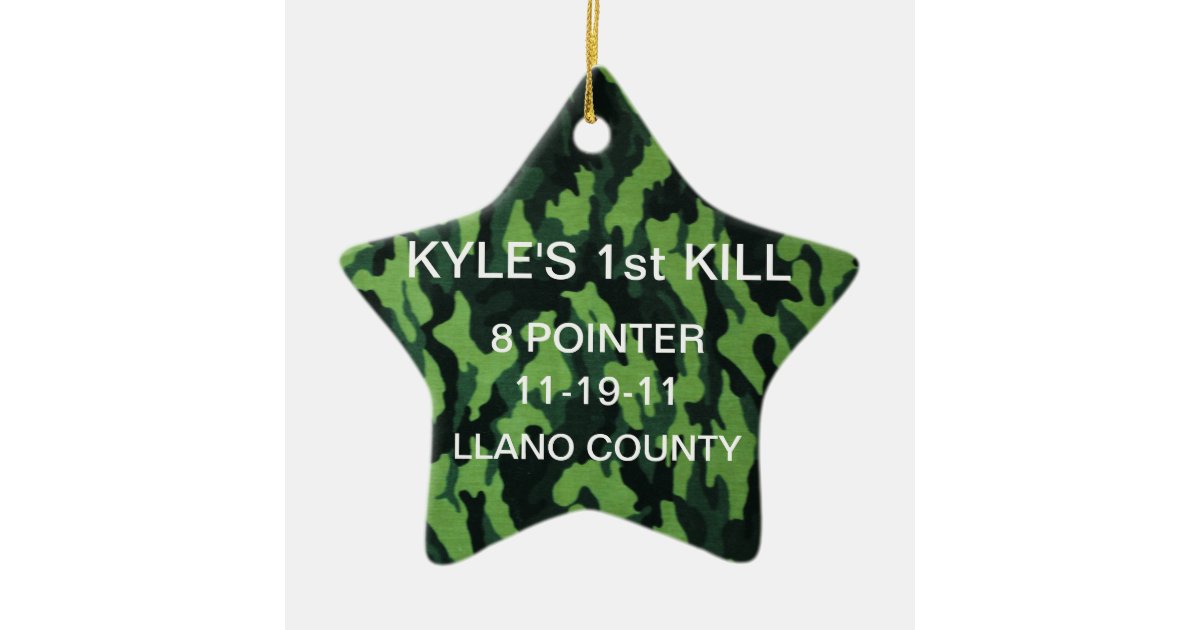 "FIRST DEER " ornament Zazzle