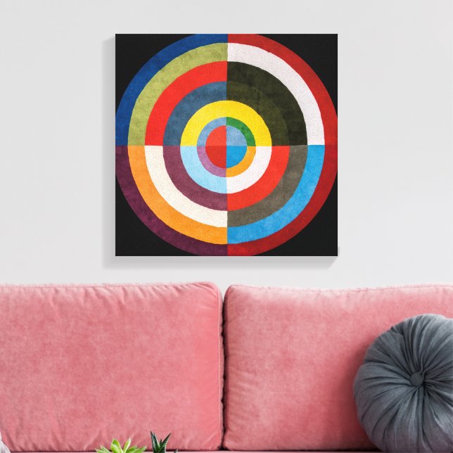First Disc | Robert Delaunay | Canvas Print (Insitu(LivingRoom))