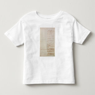 First draft of the Constitution of the U.S. Toddler T-shirt