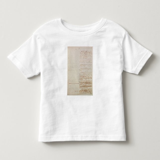 First draft of the Constitution of the U.S. Toddler T-shirt (Front)