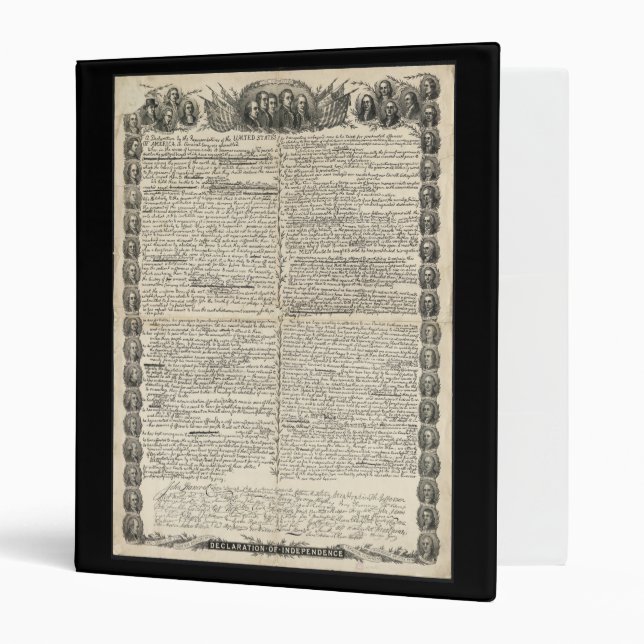 First Draft of the Declaration of Independence Binder (Front/Inside)