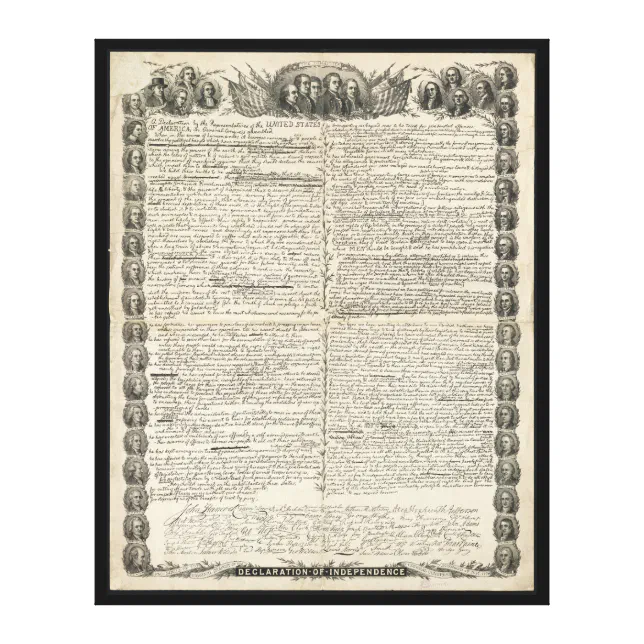 original declaration of independence draft