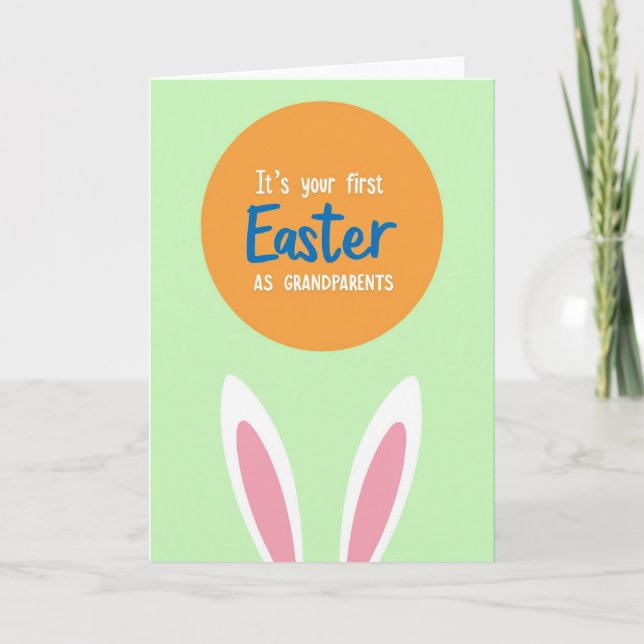 First Easter As Grandparents Card (Front)
