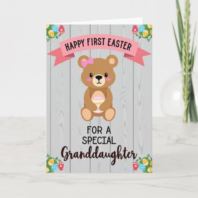 First Easter Bear Card (Front)