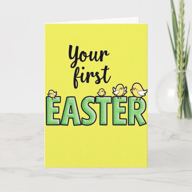 First Easter Birds Pattern Card (Front)