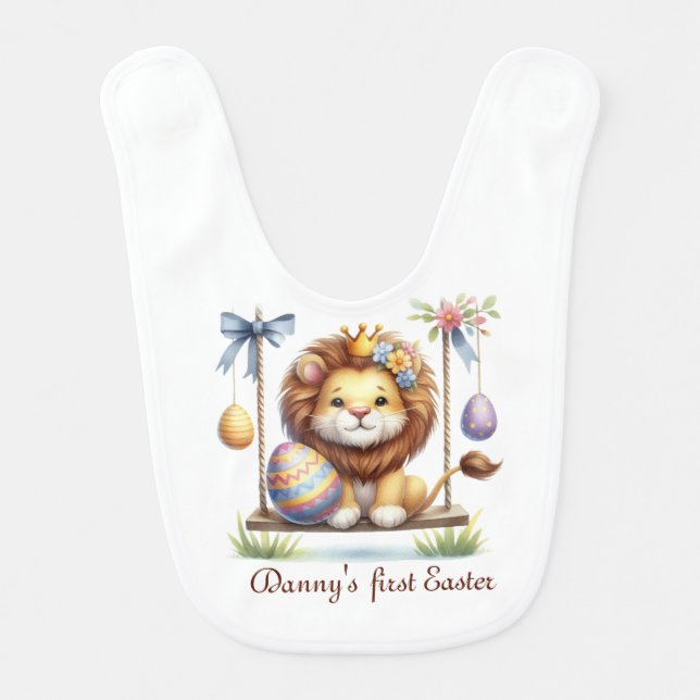 First Easter Boy Baby Bib (Front)