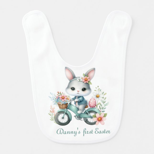 First Easter Boy Baby Bib (Front)