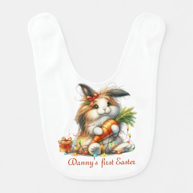 First Easter Boy Baby Bib (Front)