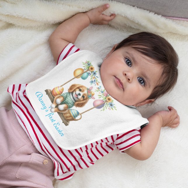 First Easter Boy Baby Bib (Creator Uploaded)