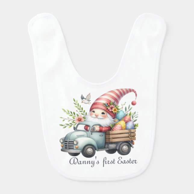 First Easter Boy Baby Bib (Front)