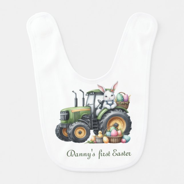 First Easter Boy Baby Bib (Front)