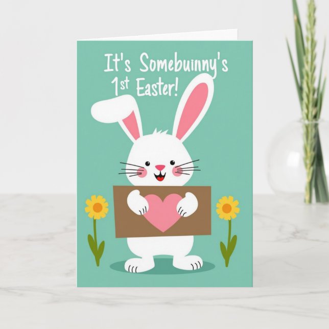 First Easter Bunny Celebration Card (Front)
