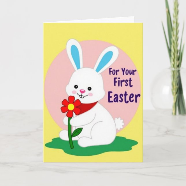 First Easter Bunny Friend Card (Front)
