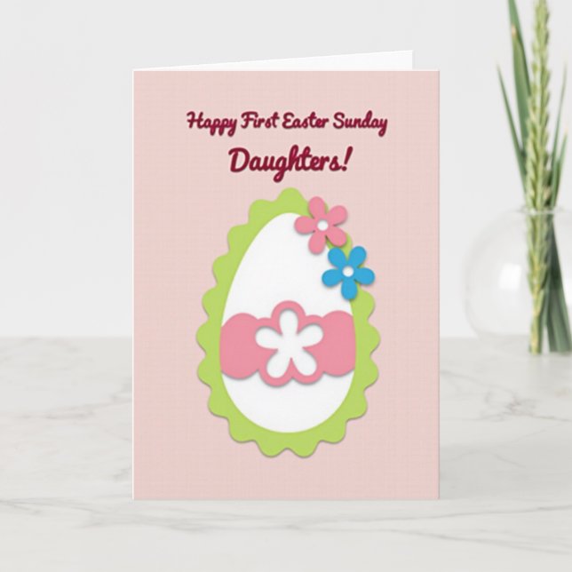 First Easter Daughters Day Card (Front)