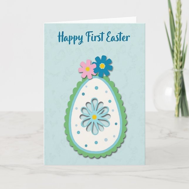 First Easter Egg Art Card (Front)